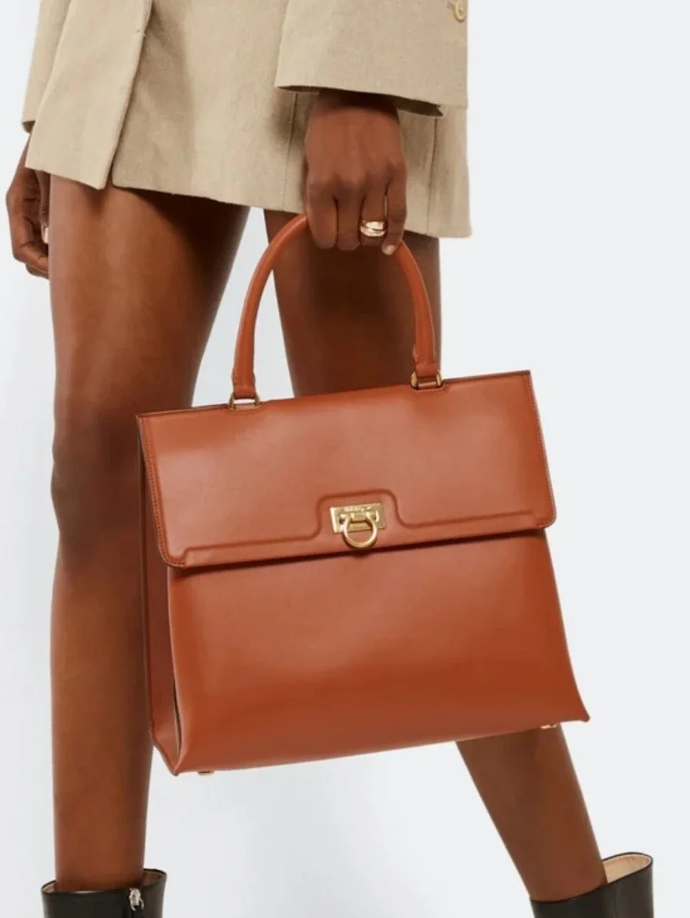 Ferragamo Trifolio Top Handle Bag